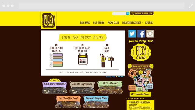 Picky Bars Before